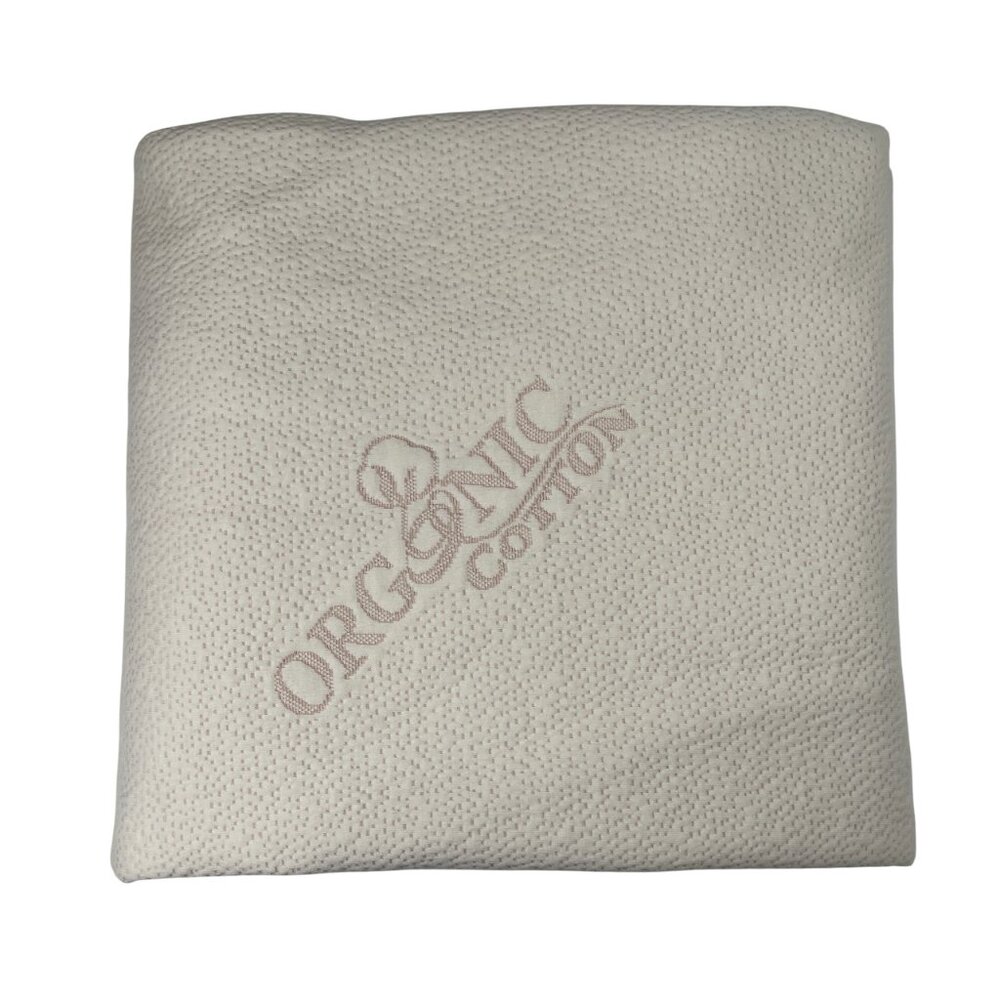 Latex For Less Organic Cotton Cover Mattress Topper Baby Toddler Crib Bed Unused